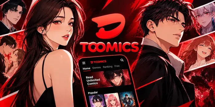 Toomics digital comics platform featuring popular webtoons and manga content